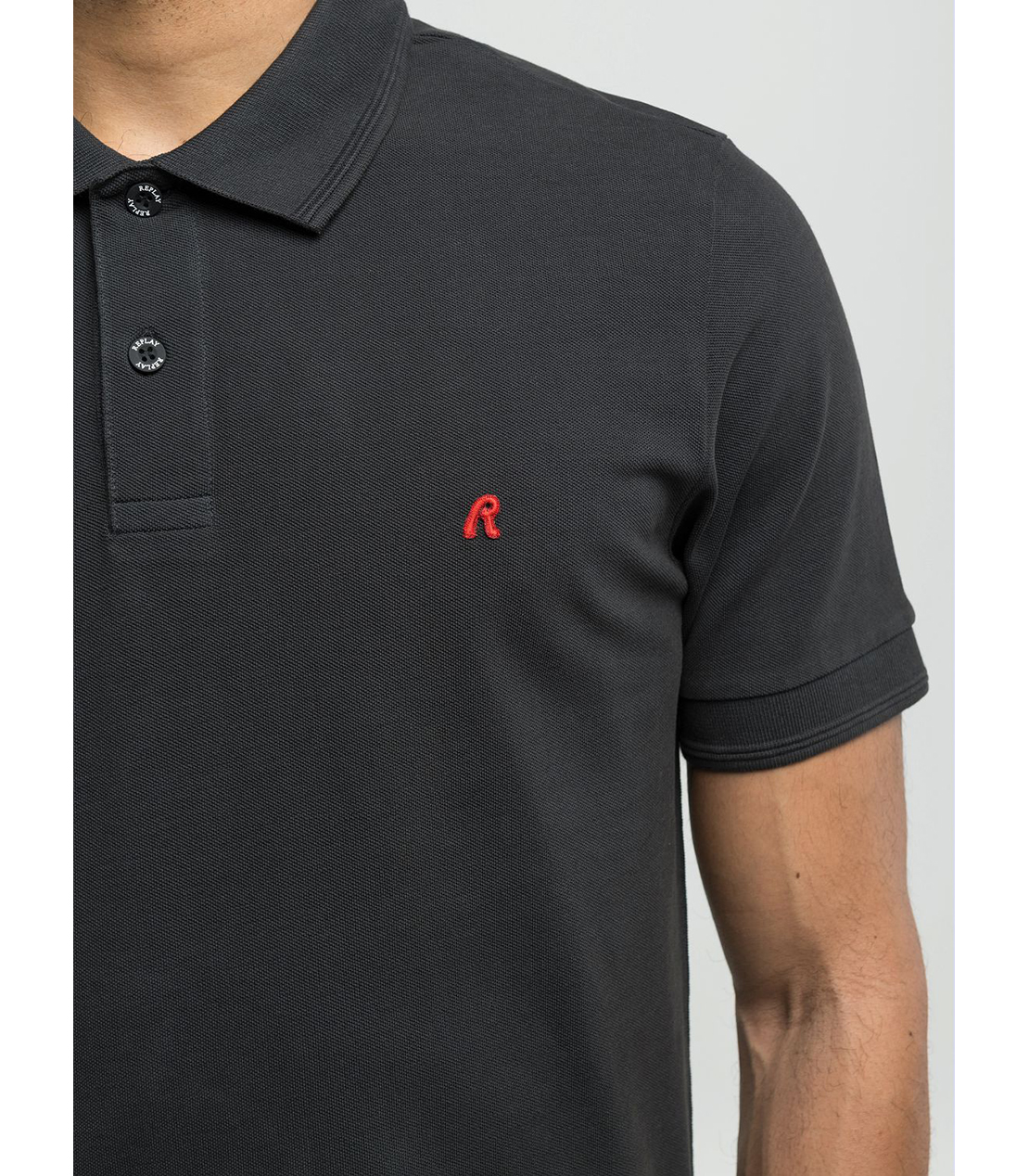 ガーメントダイ コットンピケ ポロシャツ 詳細画像 ブラックボード 4